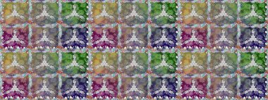 Raster illüstrasyonu. Kusursuz çiçek deseni. Tarafsız renklerde Asyalı tekstil.