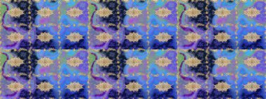 Kıvrımlı çizimler. Doğulu stil, altın elementli mavi renkli altın desenli arabesk yapar. Raster altın desen.