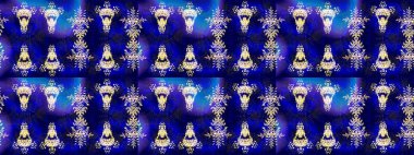 Grafiksel element dekorasyonu. Kar Tanesi Mozaik ikonu. Siluet kar tanesi tabelası izole edilmiş altın renkler. Düz dizayn. Raster illüstrasyonu. Sembol kışı, donmuş, Noel, yeni yıl tatili.