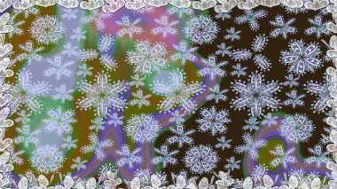 Miles Fleur, süslü püslü bir süs. Kusursuz bir geçmişi var. Tomurcukları papatya çiçekleri olan sevimli bir çiçek deseni. Kumaş, tekstil, duvar kağıdı baskısı için. Raster illüstrasyonu. Antika retro tarzı.