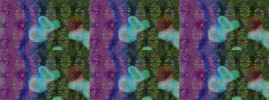 Renkli Bahar Teması eskiz kalıbı. Düz Çiçek Elementleri Tasarımı. Raster illüstrasyonundaki çiçek desenli çizim. Süslü kumaş deseni.