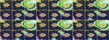 Raster illüstrasyonu. Oriental raster klasik mavi ve altın desenli. Soyut arkaplan çizimi.