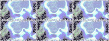 Eski usul. Miles Fleur, süslü püslü bir süs. Kumaş, tekstil, duvar kağıdı baskısı için. Kusursuz bir geçmişi var. Raster illüstrasyonu. Tomurcukları papatya çiçekleri olan sevimli bir çiçek deseni..