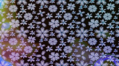 Küçük çiçekteki sevimli çiçek deseni. Raster illüstrasyonu. Soyut çiçek çizim kalıbı arka planı. Raster deseni. Siyah renklerde.