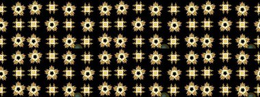 Çiçekli güzel suluboya desen. Raster illüstrasyonu. Siyah renklerde.