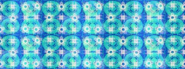 Renkli grunge, soyut arkaplanı kolomavi çiçeklerle süslüyor. Parmak izi, kumaş, duvar kâğıdı, tekstil için raster dokusu. Nakış desenli çiçek deseni..