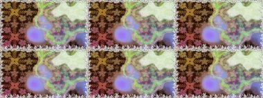 Süslü kumaş deseni. Raster illüstrasyonunda kusursuz çiçek deseni. Renkli Bahar Temalı Kusursuz Arkaplan. Düz Çiçek Elementleri Tasarımı.