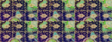 Altın şablon. Klasik çiçek dokusu. Kart, duvar kağıdı, ambalaj ve tekstil için klasik tasarım. Raster illüstrasyonu. Gri renkli Royal retro. Çizim kalıbı altın elementler.