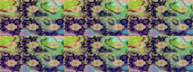 Raster sanatı. Doğu tarzı arabesk. Parlak dantel, stilize çiçekler, şal desenli. Yeşil renkler ve altın elementler üzerine çizim. Altın desenli bukleler çiz. Zarif altın deseni aç