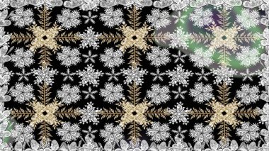 Raster illüstrasyonu. Çiçek buketleriyle klasik tarzda kusursuz desenler. Gri renklerde.