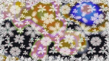 Düz Çiçek Elementleri Tasarımı. Renkli Bahar Temalı Kusursuz Arkaplan. Güzel çiçek deseni. Tarafsız renklerde çiçekler.