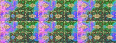 Barok tarzında altın çiçek süsü. Yeşil renklerdeki altın element. Antika altın tekrarlanabilir duvar kağıdı. Damask çizim şablonu yineleniyor.