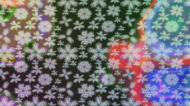 Gri renkli etnik çiçekli zarif eskiz deseni. Asya Tekstil 'inde Raster Çiçek İllüstrasyonu.