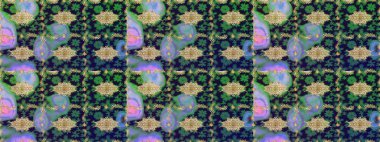 Barok tarzında eskiz oryantal süsü. Geleneksel klasik altın desen. Gri renkli ve altın elementli altın desenli. Raster doğulu süsü.