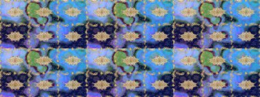 Paisley 'ler zarif çiçek desenli eskiz arka plan duvar kâğıdı çizimi klasik tarz, modern 3D çizgili altın ve mavi desenli çiçek yaprakları ve süslemeleri..