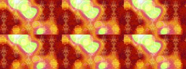 Kar taneleri radyal kırmızı, turuncu ve sarı renkler. Renkli arka planda güzel kar taneleri. Raster illüstrasyonu..