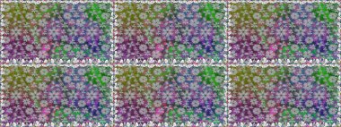 Küçük çiçekteki sevimli çiçek deseni. Renkli çiçekler.