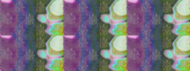 Mor renkler ve parlak çiçekler üzerine soyut çizim deseni. Küçük çiçekte hoş bir çiçek deseni var. Çiçek elementli zarif raster dokusu..