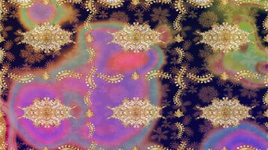 Kahverengi renkli ve altın elementli desen. Altın kaplamalı kahverengi zemin. Küçük bir alan derinliği. Lüks mobilyalar. Patina. Eskiz öğesi ahşap oyma. Oyma. Klasik mobilya stili.