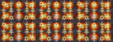 Renkli elementlerle Raster ilginç desen