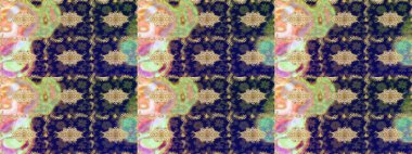 Raster illüstrasyonu. Altın elementli mavi renkler. Çizim altın desenli bukleler. Doğu tarzı arabesk. Raster altın desen.