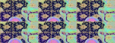 Barok tarzında duvar kâğıdı tasarımı için eskiz şablonu arka planı. Altın elementlerle nötr renklerde altın desen. Süslü raster dekorasyonu.