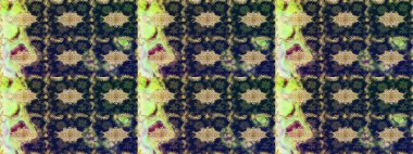 Altın şablonu çiz. Raster oryantal süs. Mavi renkler ve altın elementlerle çizim deseni.