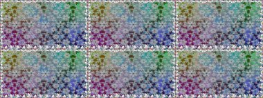 Raster - stok. Gri çiçekli kusursuz desen, suluboya çiçek deseni, sevimli çiçek, duvar kağıdı, kart veya kumaş için fayanslı.