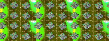 Raster illüstrasyonu. Çiçekli çiçek deseni, suluboya. Düz Çiçek Elementleri Tasarımı. Renkli çiçekler. Renkli Bahar Teması çizim şablonu.