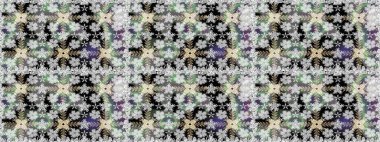 Güzel karalama çiçekleri olan kusursuz çiçek desenleri. Raster illüstrasyonu. Küçük çiçekteki sevimli çiçek deseni. Güzel kumaş deseni.