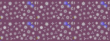 Çiçekli karalama şeklinde Raster çiçek deseni. Hoş renklerde çiçekler. Nazik, narin çiçek arkaplanı.