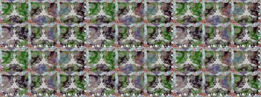 Raster illüstrasyonu. Küçük çiçekteki sevimli çiçek deseni. Gri renkli çiçekler.