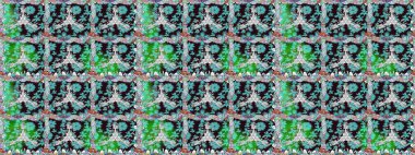 Raster illüstrasyonu. Mavi renklerde. Anti-stres için Raster soyut şablon sayfası.