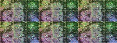 Yeşil renkli çiçekler. Renkli Bahar Temalı Kusursuz Arkaplan. Düz Çiçek Elementleri Tasarımı. Sevimli çiçek raster deseni.