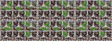 Kusursuz çiçek deseni duvar kâğıdı olarak kullanılabilir. Kahverengi renkli çiçekler. Raster illüstrasyonu.