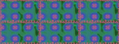 Moda baskıları için zarif bir şablon. Modern çiçek arkaplanı. Parlak renkli çiçekleri ve yeşil renkli yaprakları olan kusursuz çiçek desenleri. Halk stili.