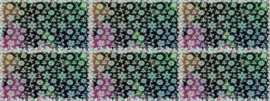 Parlak renkli çiçekleri ve gri renkli yaprakları olan kusursuz çiçek desenleri. Halk tarzı. Moda baskıları için zarif bir şablon. Modern çiçek arkaplanı.