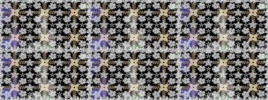 Nazik, narin çiçek arkaplanı. Gri renkli çiçekler. Raster çiçek desenli ve çiçekli..