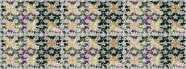 Şirin çiçekli, desenli, renksiz, nötr renklerde. Tekstil için dikişsiz suluboya desen. El çizimi çiçek pürüzsüz desen (taş)).