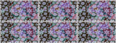 Nazik, sevimli çiçek arkaplanı. Çiçekli karalama şeklinde Raster çiçek deseni. Tarafsız renklerde çiçekler.