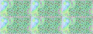 Tekstil, duvar kâğıtları, web sayfası arkaplanları ve yüzey dokuları için mükemmel. Mavi renkli şirin kelebek deseni. Raster illüstrasyonu. Tropikal temada kelebek çiçek deseni.