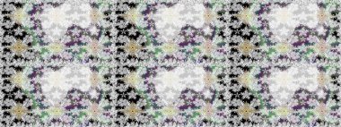 Gri renklerde. Çiçekli güzel suluboya desen. Raster illüstrasyonu.