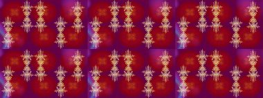 Kar Tanesi Simgesi. Raster illüstrasyonu. Raster illüstrasyonu. Kırmızı, mor ve turuncu renklerde izole kar taneleri.