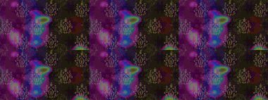 Çiçek duvar kâğıdı. Raster illüstrasyonu. Renkli çizim kalıbı. Mor renkli şirin tekstil. Çiçek arka planı.