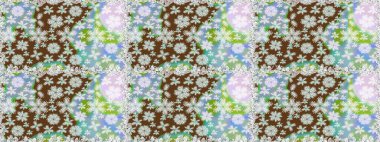 Bahar Yaz saati. Nazik romantik Yazdır. Tatil ruh. Raster sorunsuz sevimli çiçek deseni.