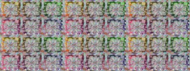 Küçük çiçekteki sevimli çiçek deseni. Raster illüstrasyonu. Modaya uygun kumaş deseni. Kusursuz Tony kumaş deseni.