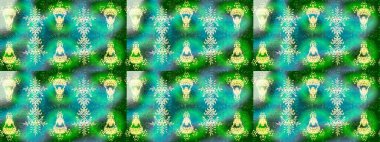 Noel şenliği geçmişi. Karla süslenmiş Noel kar taneleri. Raster illüstrasyonu.