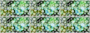 Küçük çiçekte güzel bir desen. Küçük renkli çiçekler. Moda baskıları için zarif bir şablon. Çiçekli bahar çiçekleri. Motley illüstrasyonu.