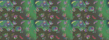 Eskiz Vintage Çiçek Deseni. Raster Kalça dokusu deseni.