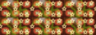 Renkli elementlerle Raster ilginç desen